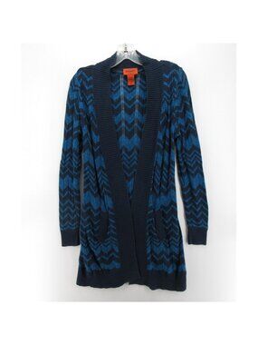 Missoni Sweater Medium Wool Blend Open Cardigan For Target Chevron